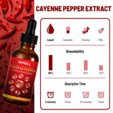 KKMULL 10-in-1 Cayenne Pepper Drops - Vitamin and mineral supplements - 4 FL Oz