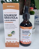 KKMULL Graviola Soursop Leaf Extract Liquid Natural sleep aid preparations, Pineapple Flavor, 2 Fl Oz