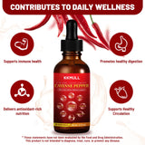 KKMULL 10-in-1 Cayenne Pepper Drops - Vitamin and mineral supplements - 4 FL Oz