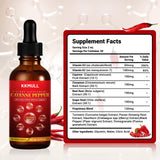 KKMULL 10-in-1 Cayenne Pepper Drops - Vitamin and mineral supplements - 4 FL Oz