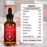 KKMULL 10-in-1 Cayenne Pepper Drops - Vitamin and mineral supplements - 4 FL Oz