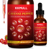 KKMULL 10-in-1 Cayenne Pepper Drops - Vitamin and mineral supplements - 4 FL Oz